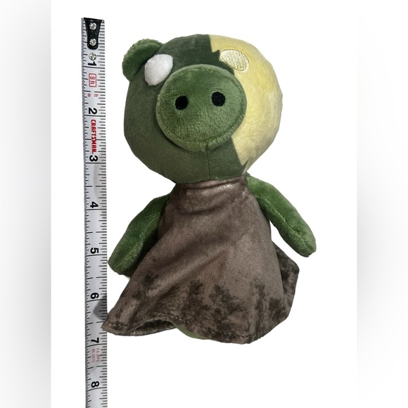 Zompiggy Plush Roblox PIggy Pig Zombie Green Yellow 13” MiniToon Mini Toon - Picture 3 of 4